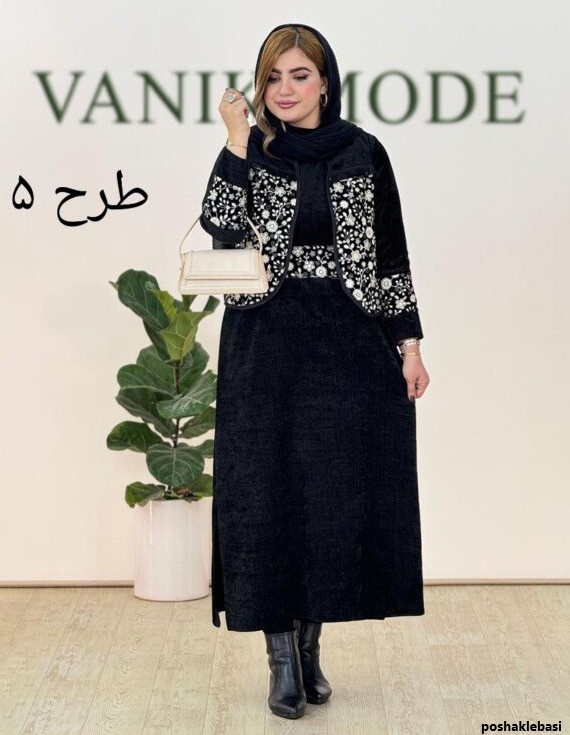 مدل سارافون کمربند دار
