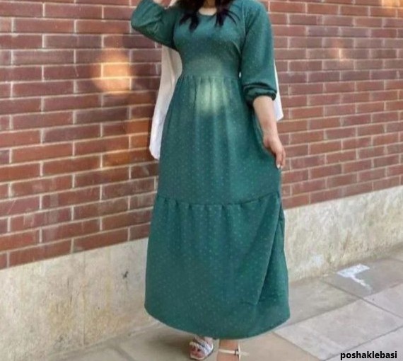 مدل پیراهن ابرو بادی طرح دار