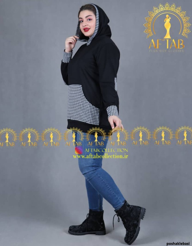 مدل هودی دخترانه با پارچه آنغوره