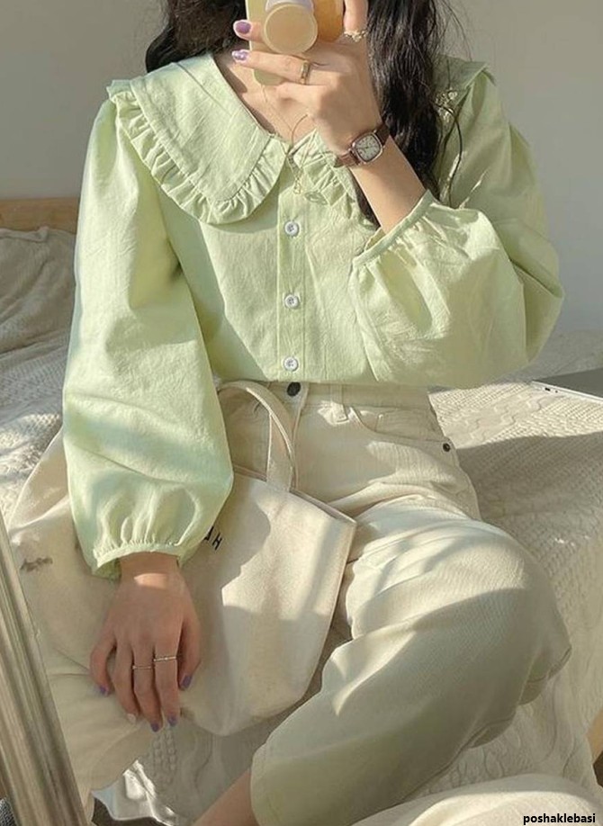 مدل بلوز زنانه چین دار