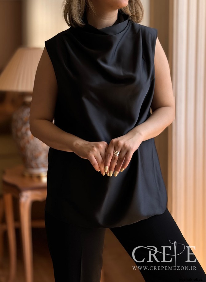 مدل تاپ ساتن دخترانه