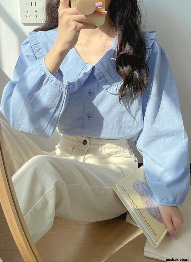 مدل بلوز زنانه چین دار