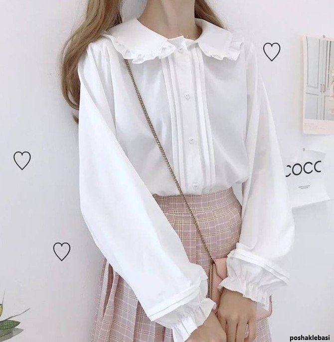 مدل بلوز زنانه چین دار