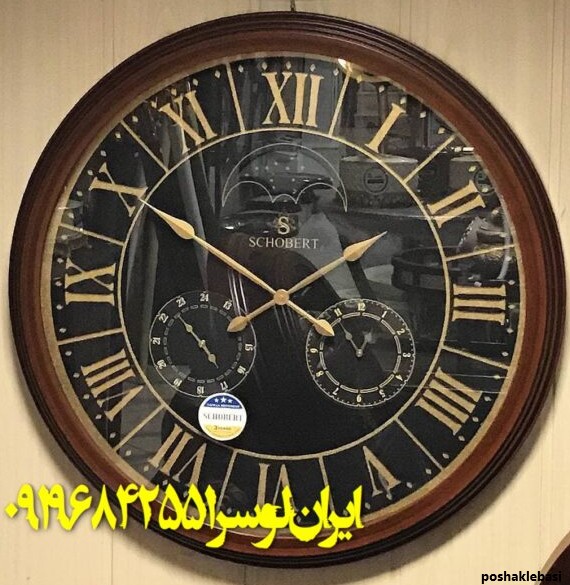 مدل ساعت دیواری چوبی گرد