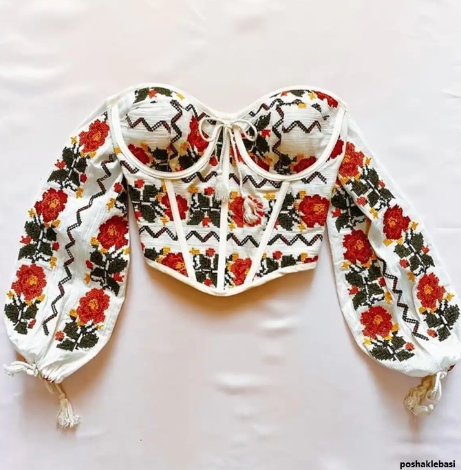 مدل لباس خانگی نیم تنه