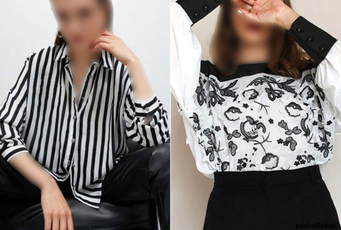 مدل لباس سفید و سیاه مدل لباس سفید و سیاه