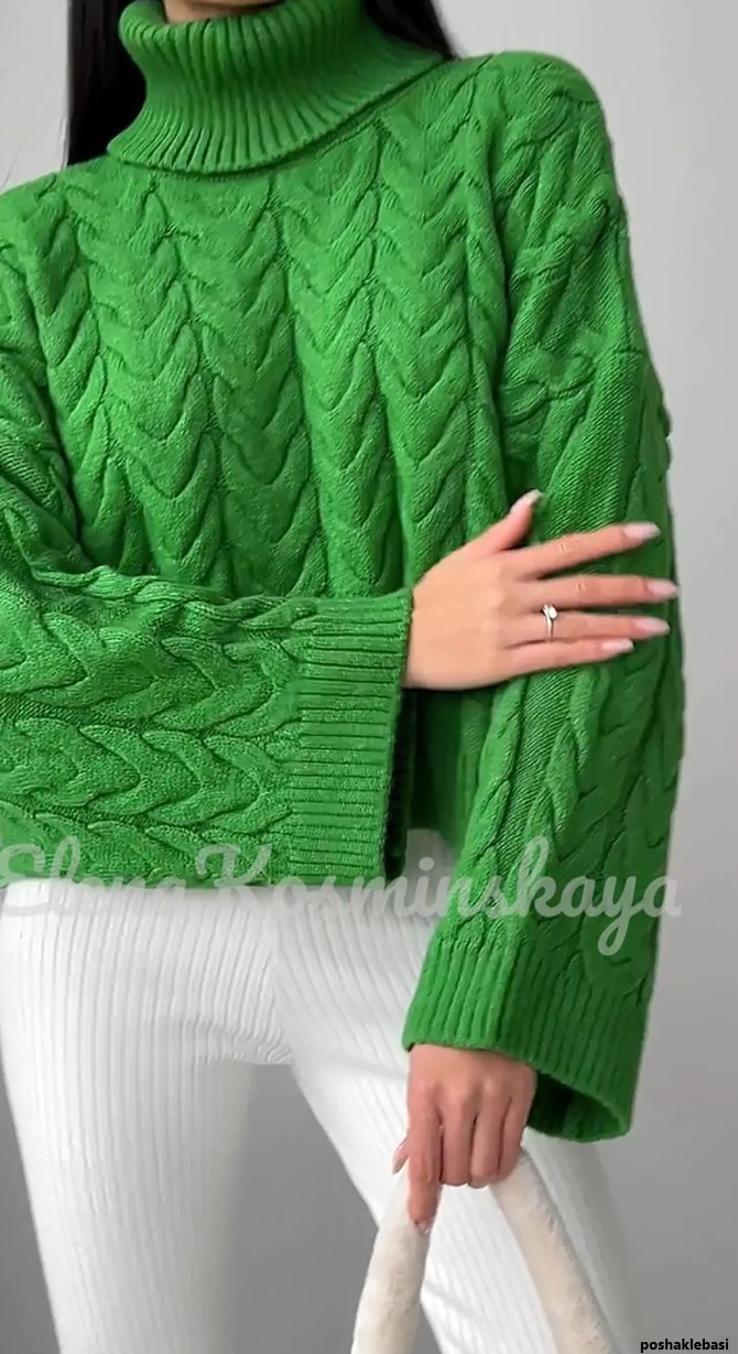 مدل ژاکت جلو بسته زنانه بافتنی