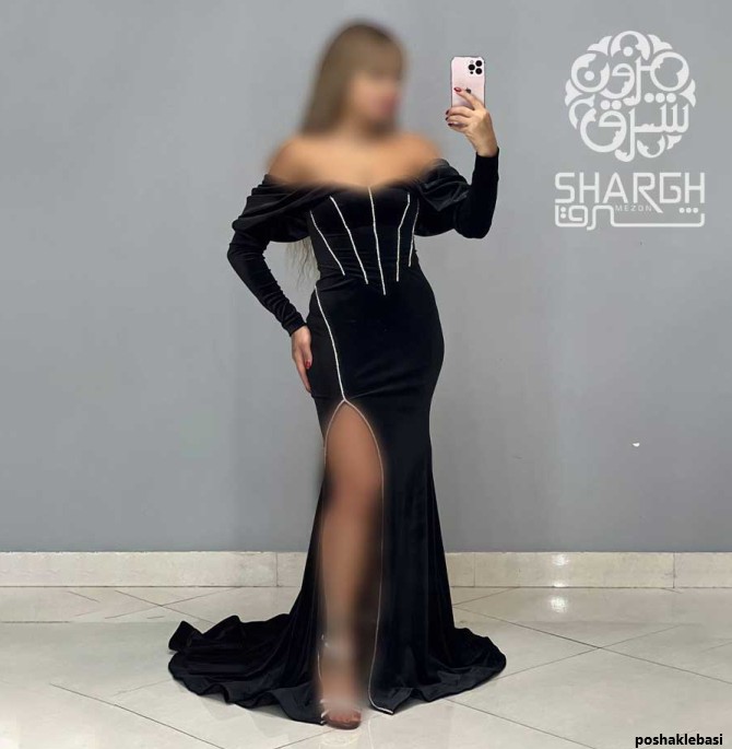 مدل لباس مخمل کار شده