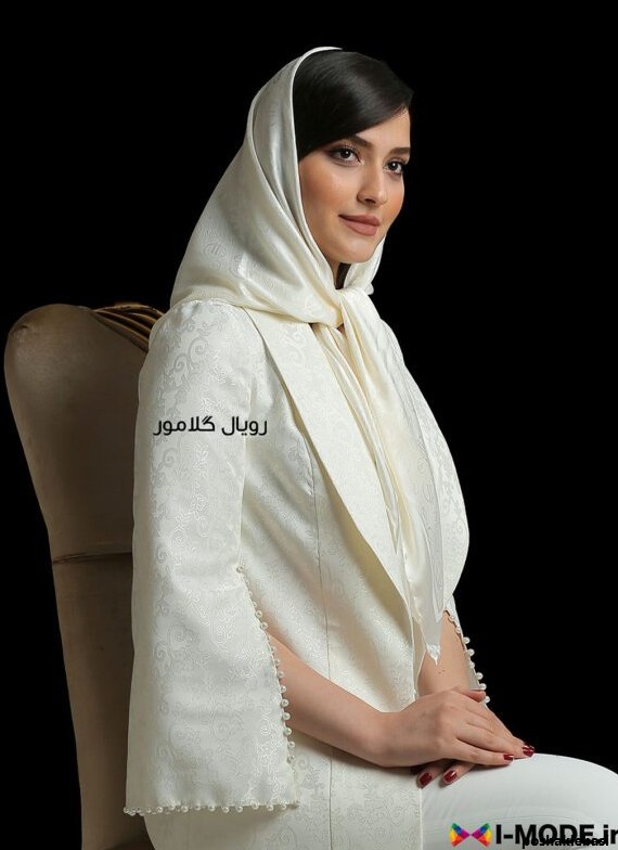مدل لباس بلند با پارچه ژاکارد
