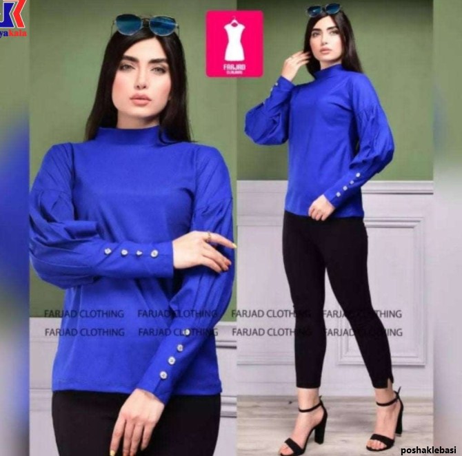 مدل لباس زنانه یقه سه سانت