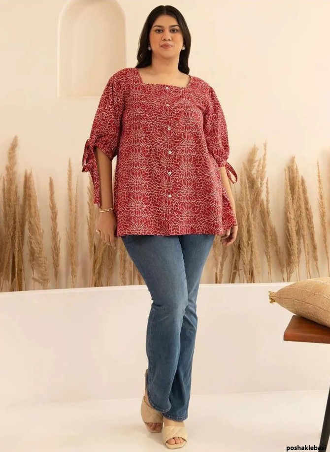 مدل جدید شومیز زنانه سایز بزرگ