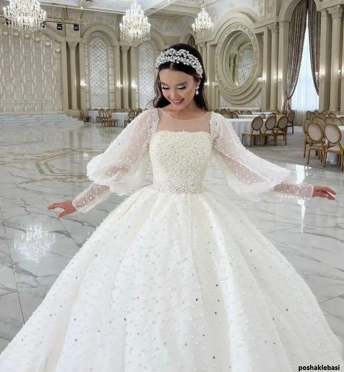 مدل لباس عروس پرنسسی خارجی