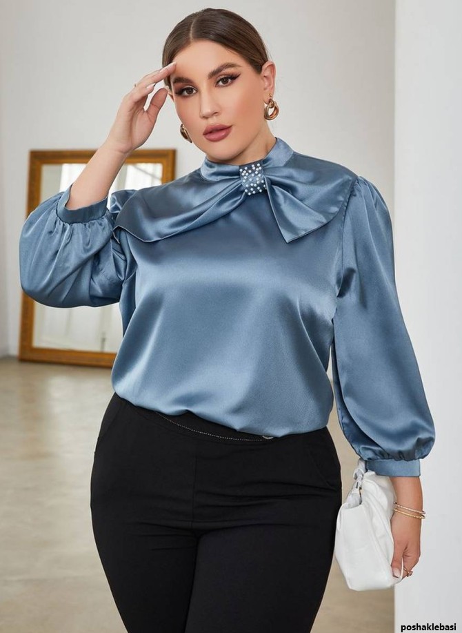 مدل جدید شومیز زنانه سایز بزرگ