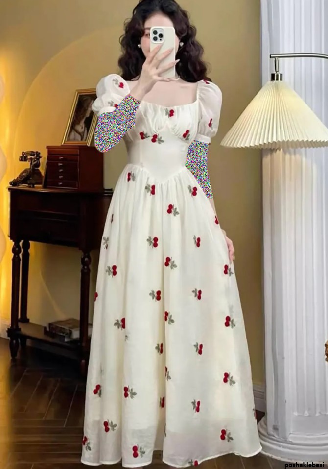 مدل لباس کشی زنانه گلدار