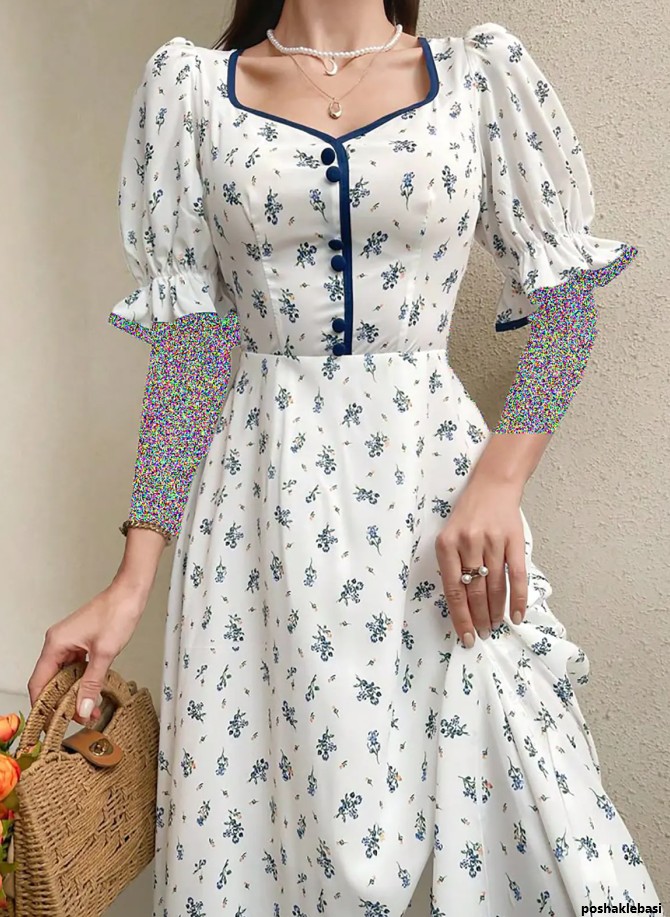 مدل لباس کشی زنانه گلدار