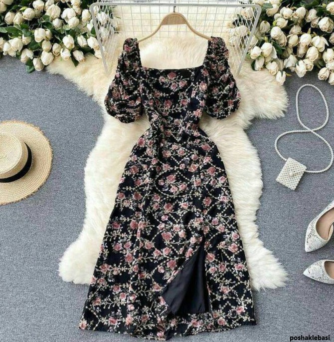 مدل یقه پیراهن نخی زنانه