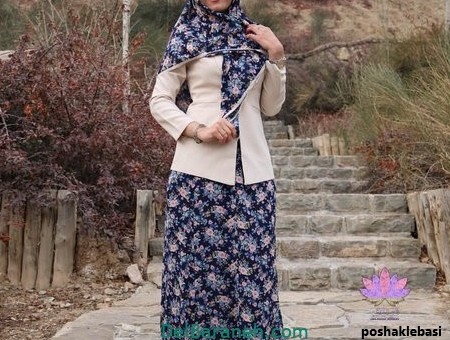 مدل کت و دامن گلدار شیک