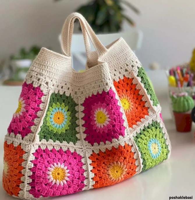 مدل کیف دستی زنانه بافتنی