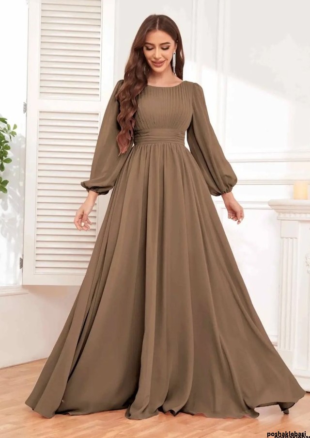 مدل لباس مجلسی پوشیده و ساده