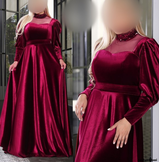 مدل لباس شیک مجلسی مخمل