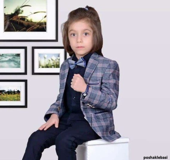 مدل پالتو بچه گانه چهارخانه پسرانه