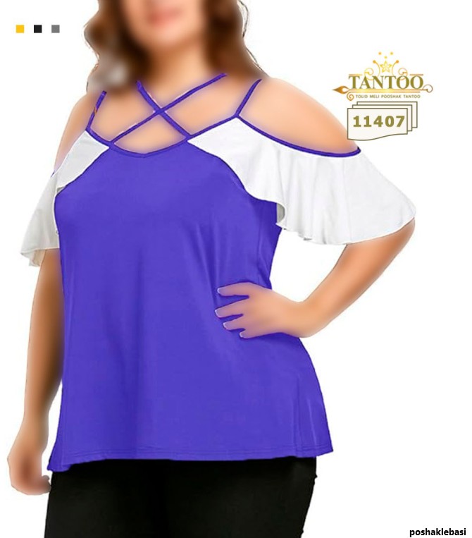 مدل تاپ زنانه سایز بزرگ