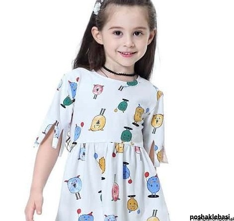 مدل پیراهن پیله دار بچه گانه