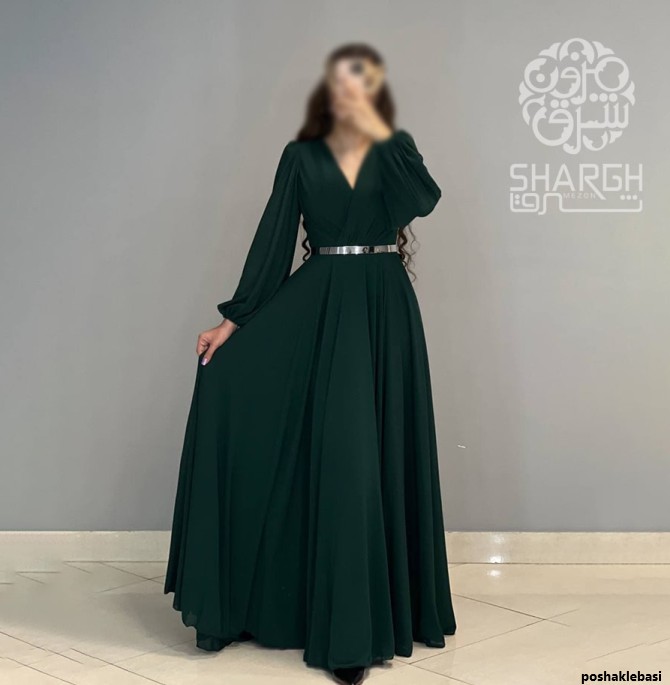 مدل پیراهن حریر کلوش