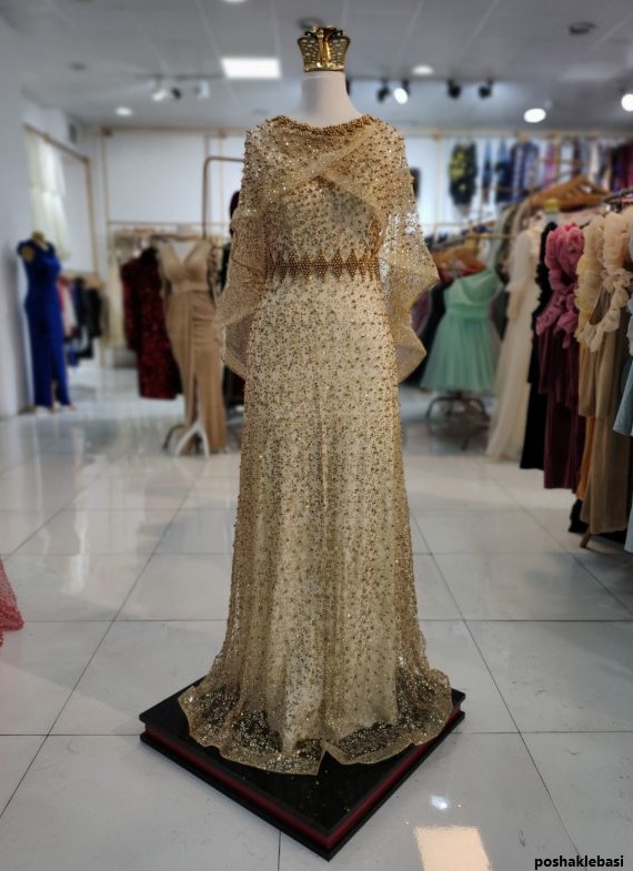 مدل لباس مجلسی شنل دار
