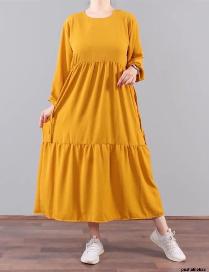 مدل پیراهن ابروبادی چین دار