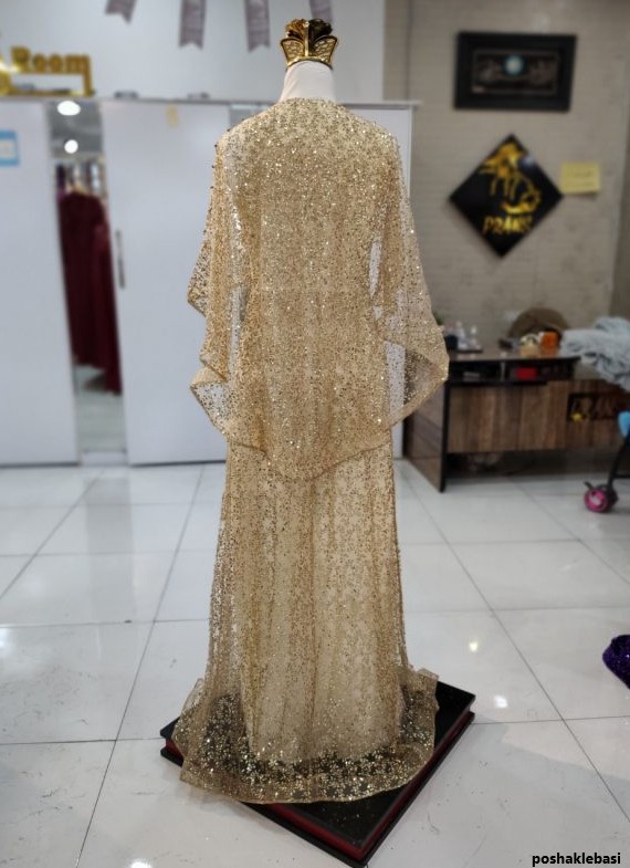 مدل لباس مجلسی شنل دار
