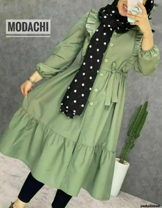 مدل پیراهن ابروبادی چین دار