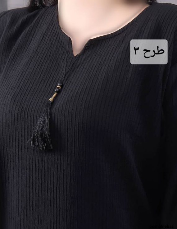 مدل لباس تونیک مشکی دخترانه