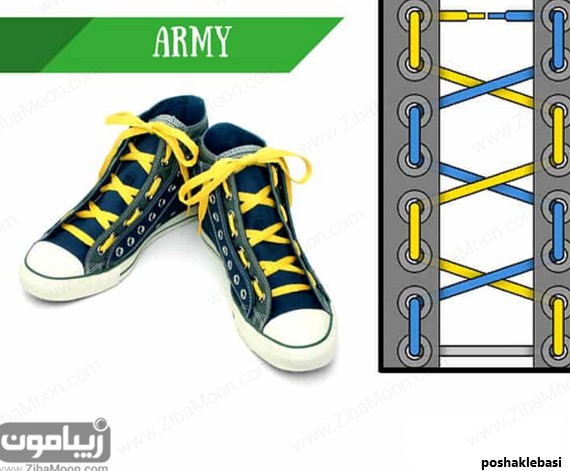 مدل بستن بند کفش ال استار