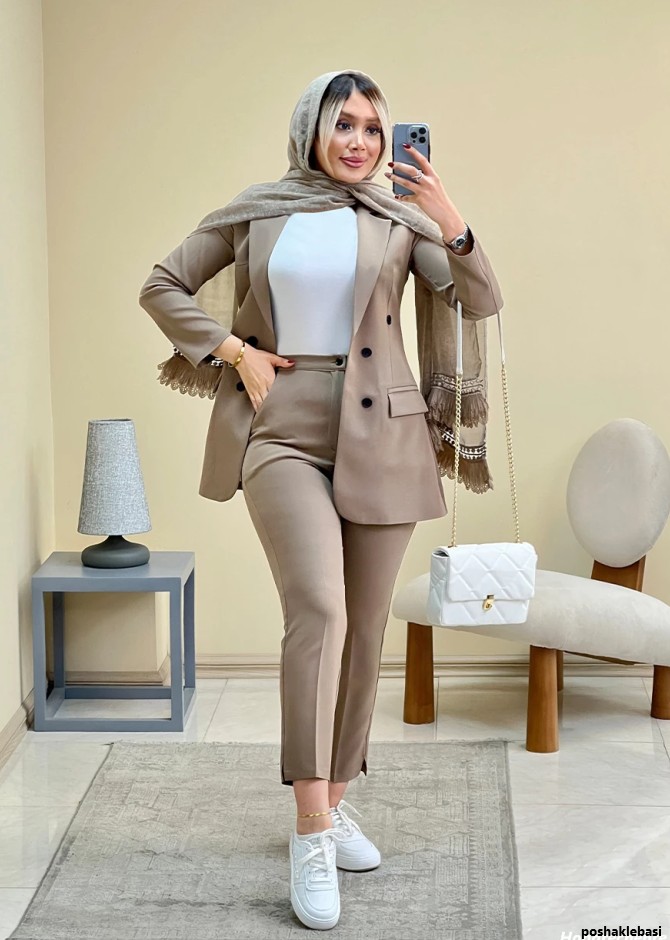 مدل مو با کت شلوار مجلسی زنانه
