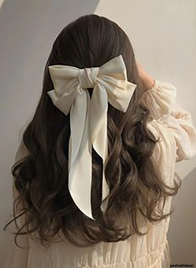 مدل موی دخترانه با گل سر