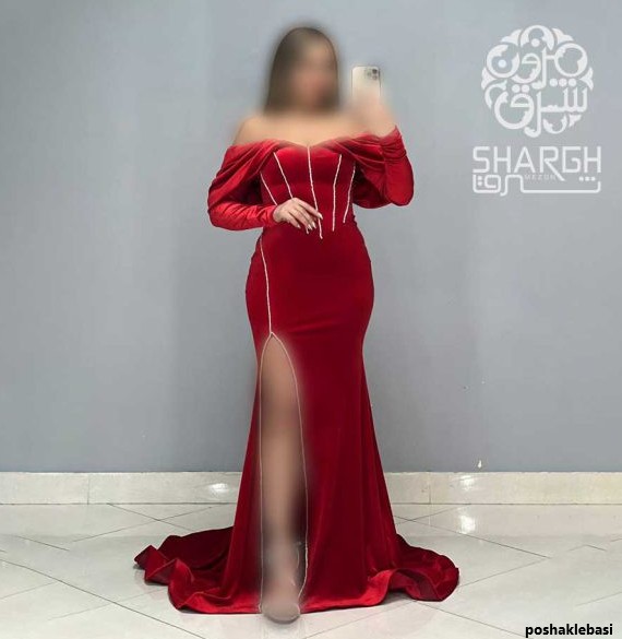 مدل لباس مخمل کار شده