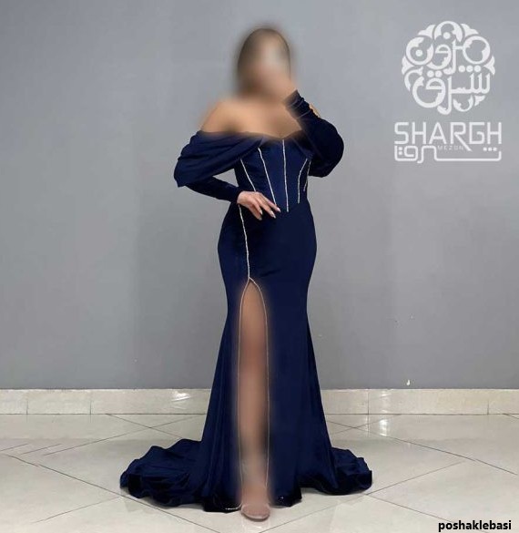مدل لباس مخمل کار شده
