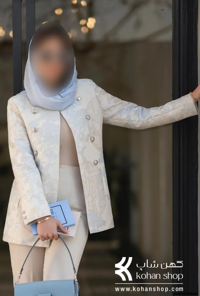 مدل مانتو شلوار شیک مجلسی زنانه