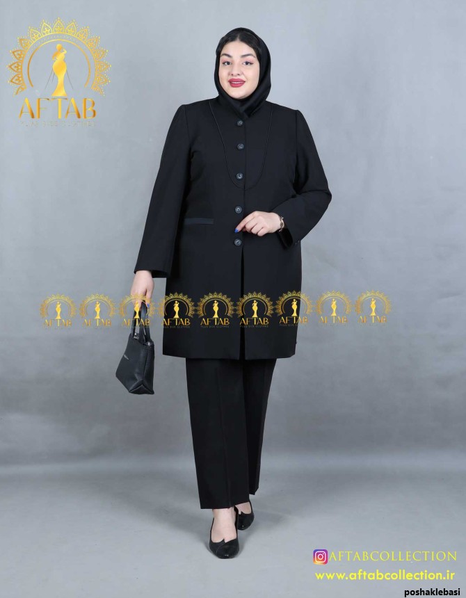 مدل مانتو شلوار شیک مجلسی زنانه