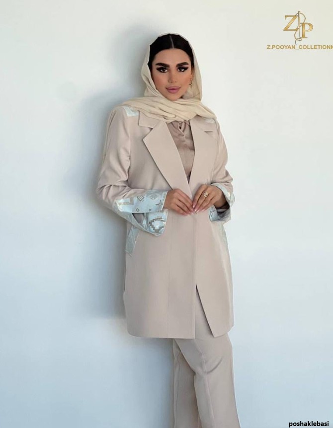 مدل مانتو شلوار شیک مجلسی زنانه