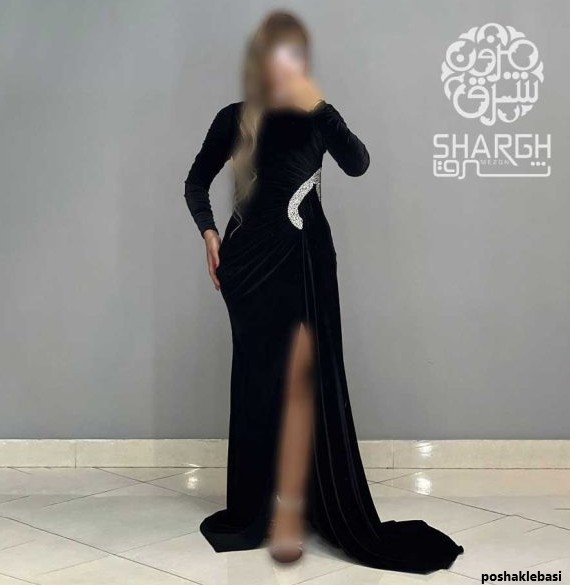 مدل لباس مخمل کار شده