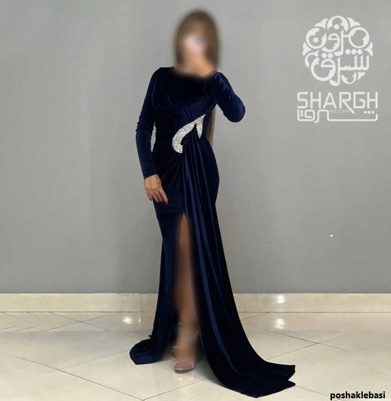مدل لباس مخمل کار شده