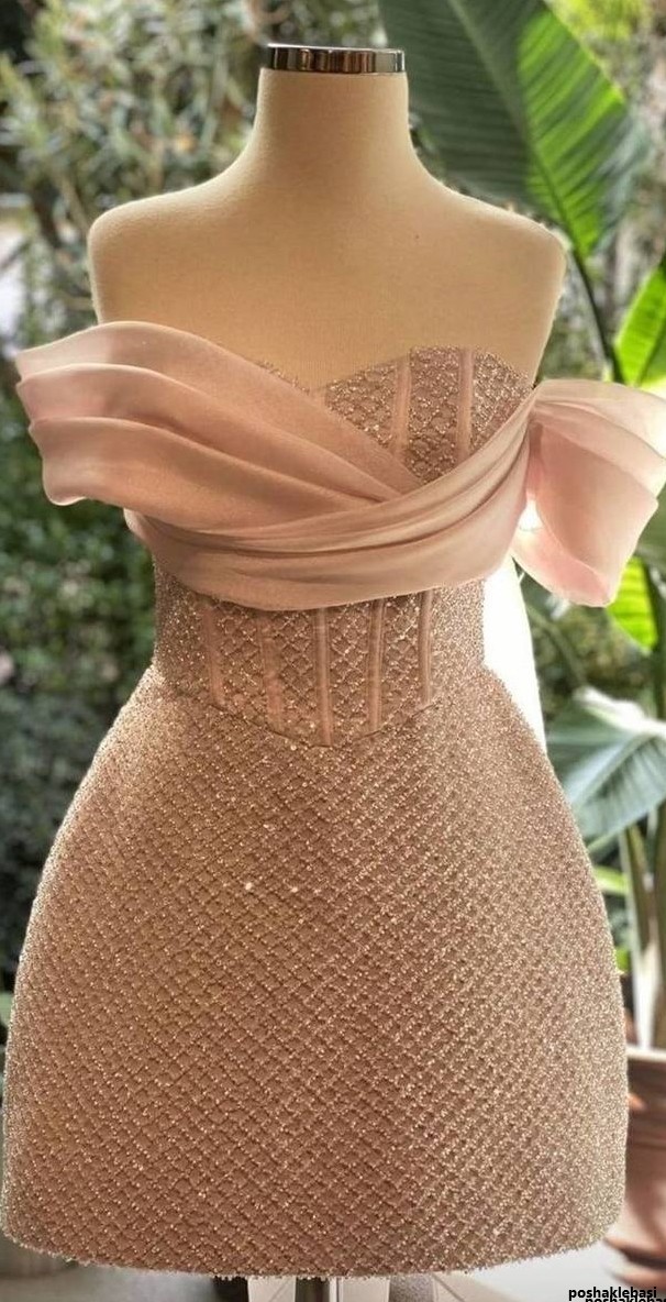 مدل لباس کوتاه دکلته دخترانه
