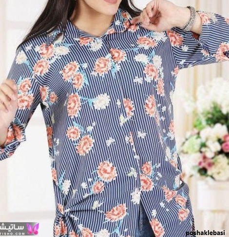 مدل شومیز دخترانه شیک گلدار