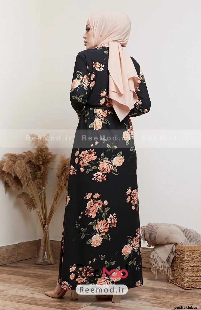 مدل لباس مجلسی دخترانه با پارچه گلدار