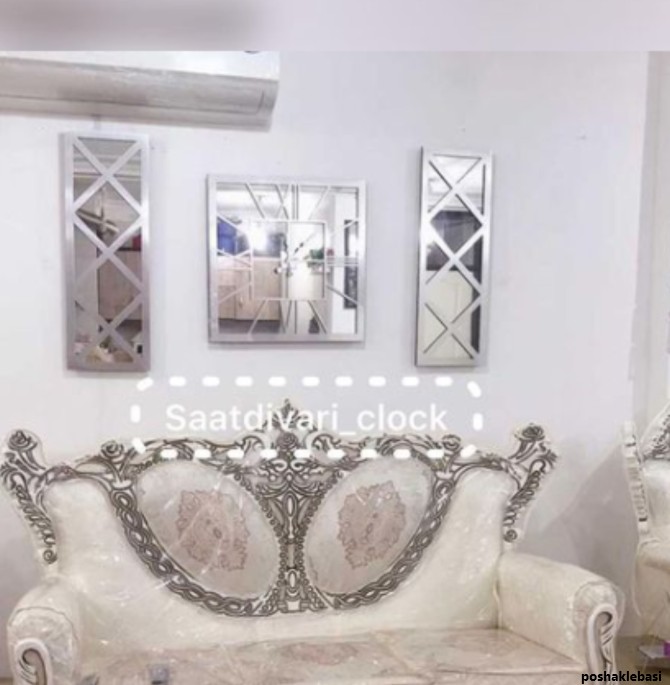 مدل ساعت دیواری سه تیکه