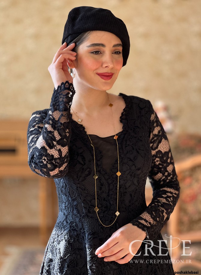 مدل بلوز با پارچه گیپور کشی