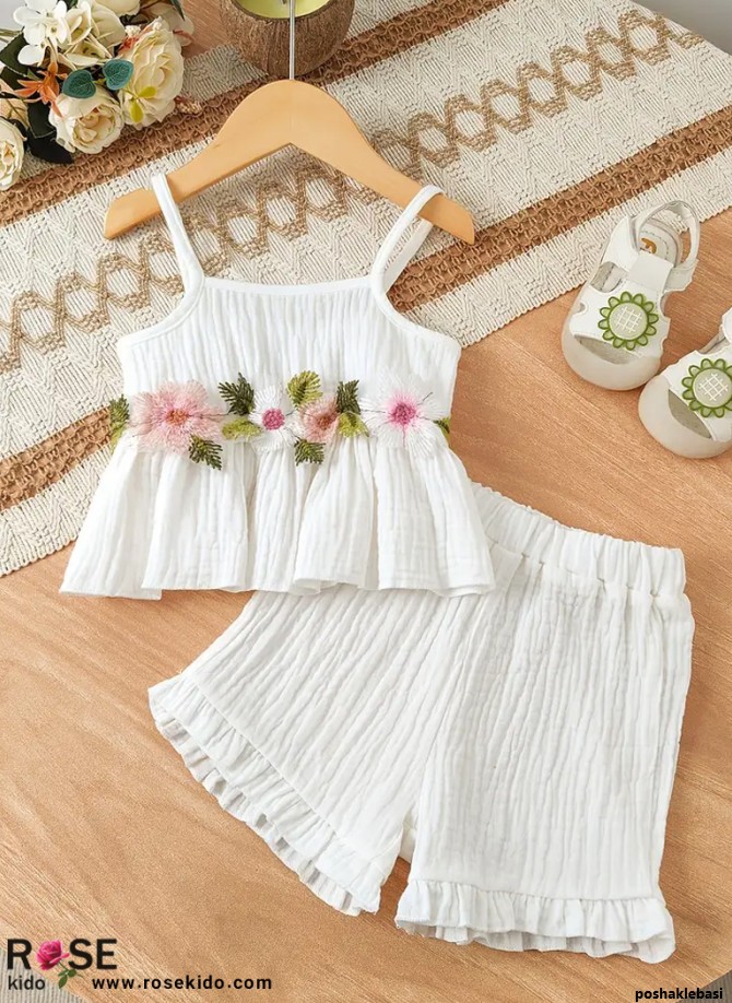 مدل تاپ شلوارک بچه گانه مجلسی