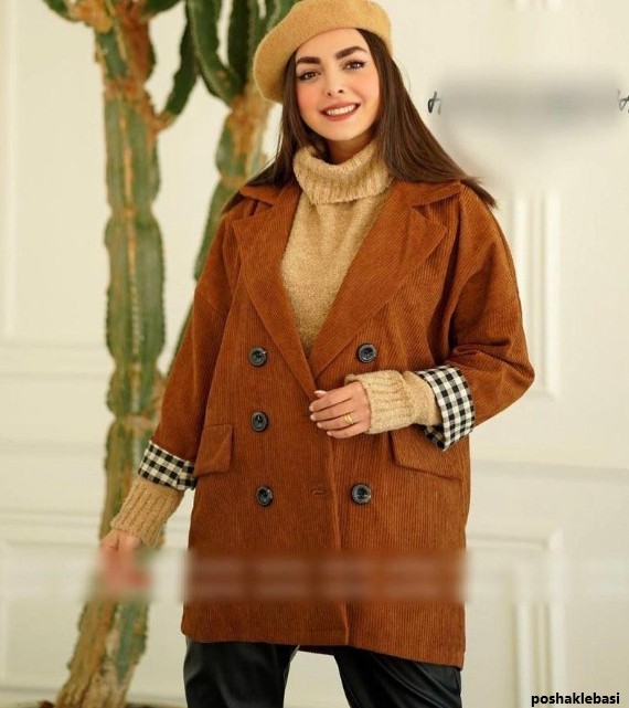 مدل کت دخترانه با پارچه مخمل کبریتی